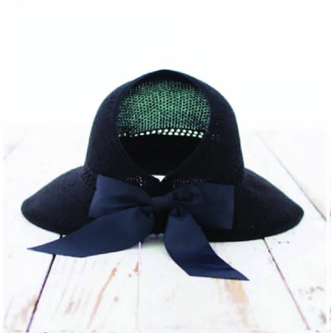 Foldable Summer Satin Bow Sun Visor Hat