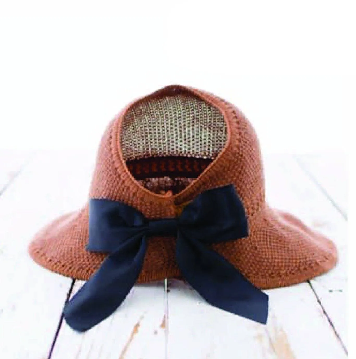 Foldable Summer Satin Bow Sun Visor Hat