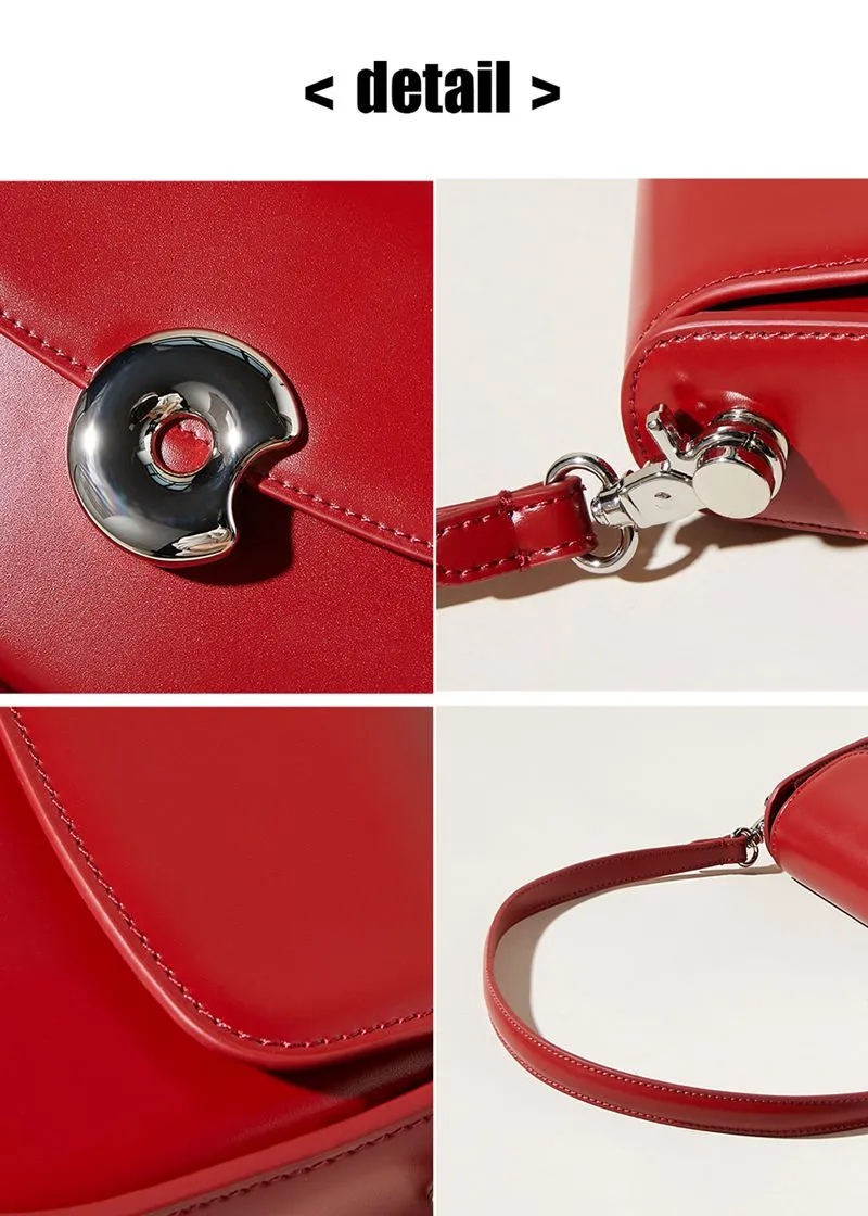 Genuine Leather Saddle Bag