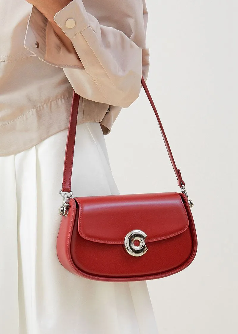 Genuine Leather Saddle Bag