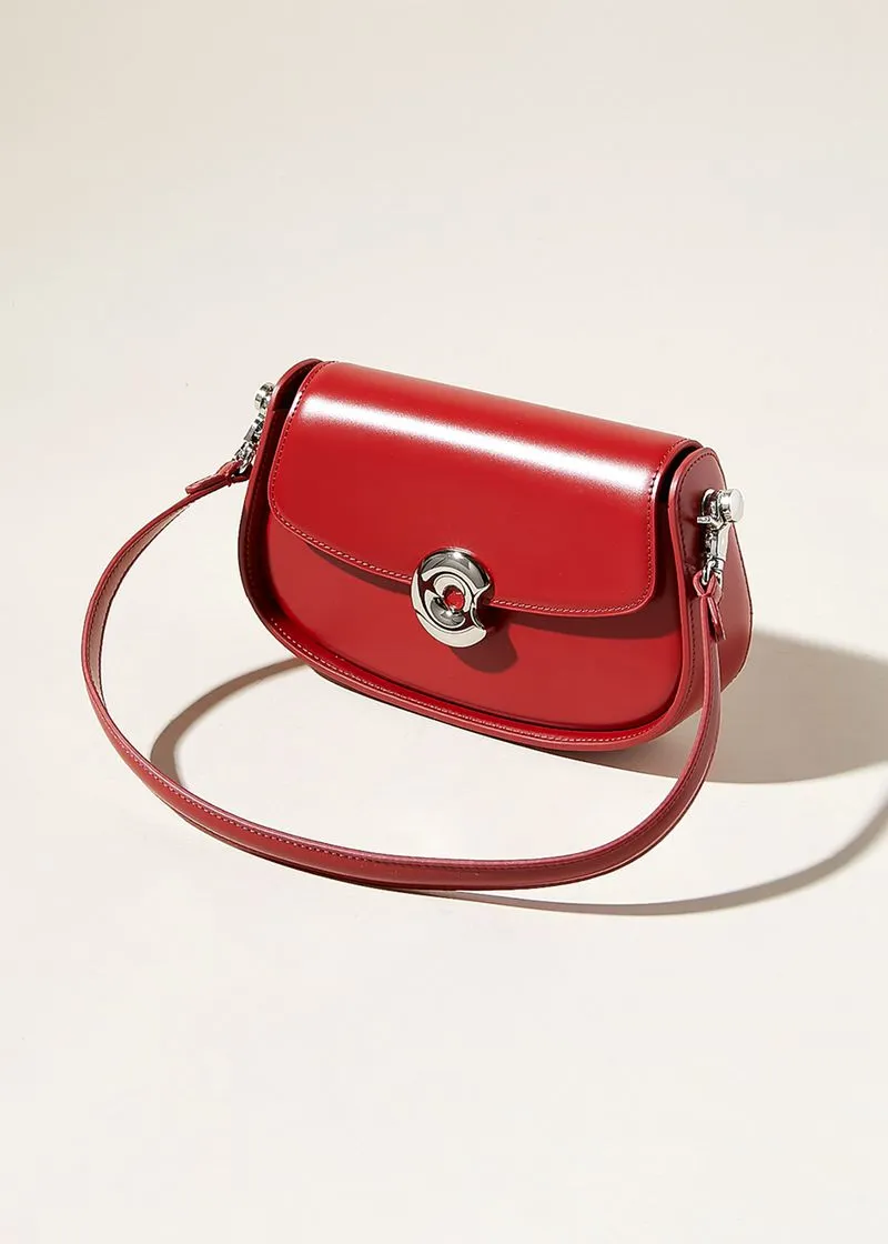 Genuine Leather Saddle Bag