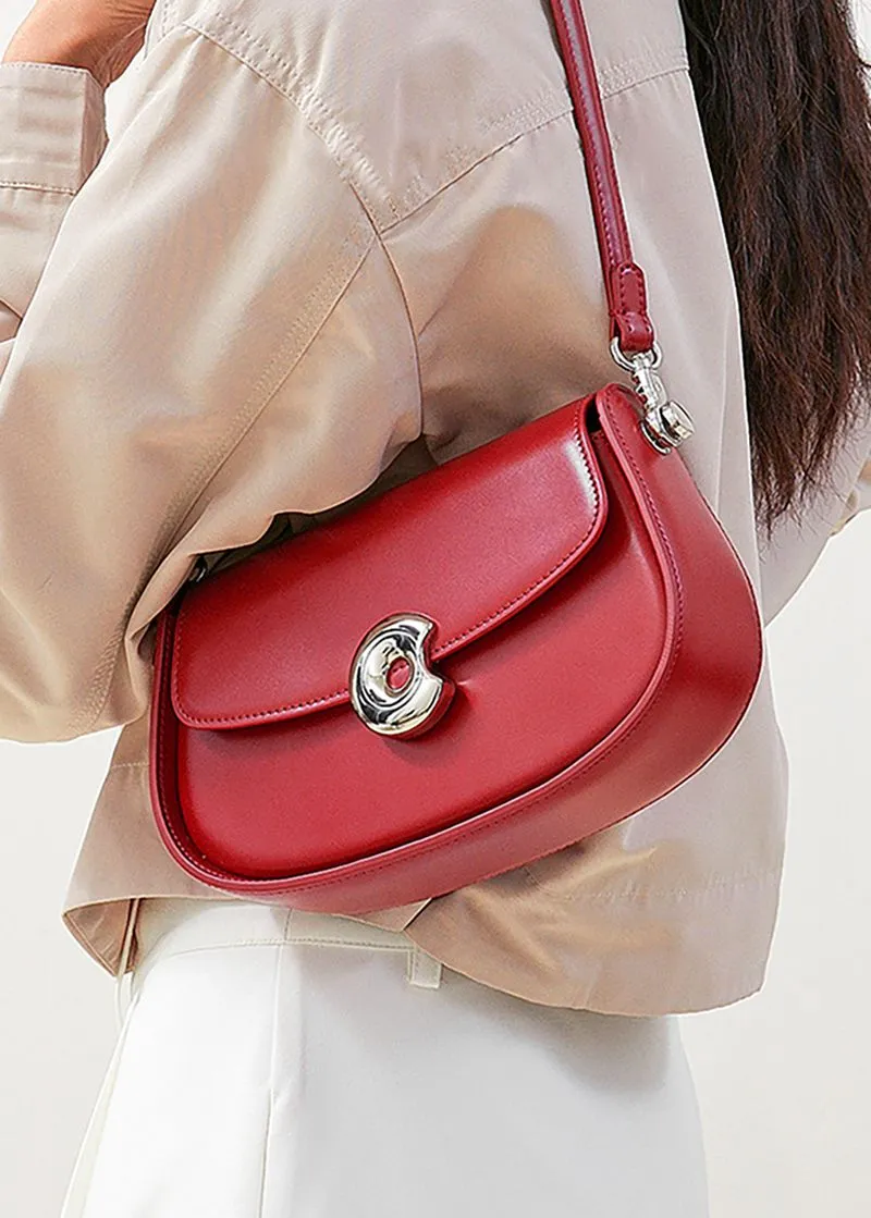 Genuine Leather Saddle Bag