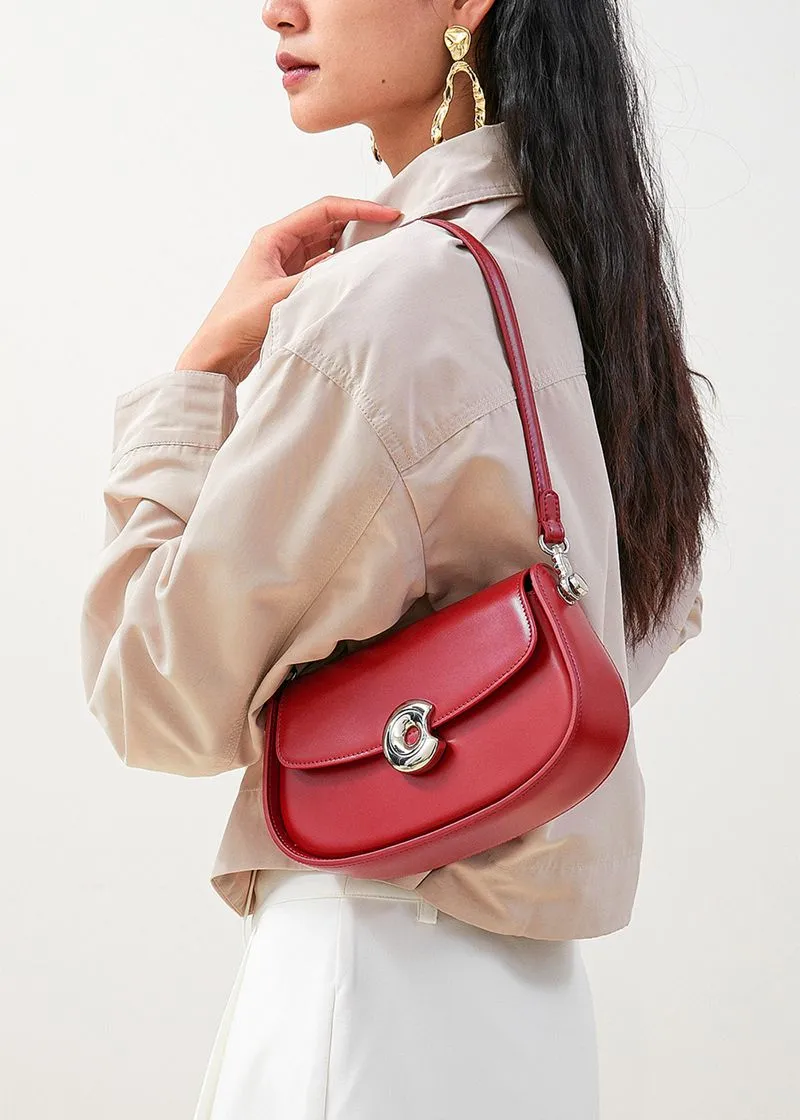 Genuine Leather Saddle Bag