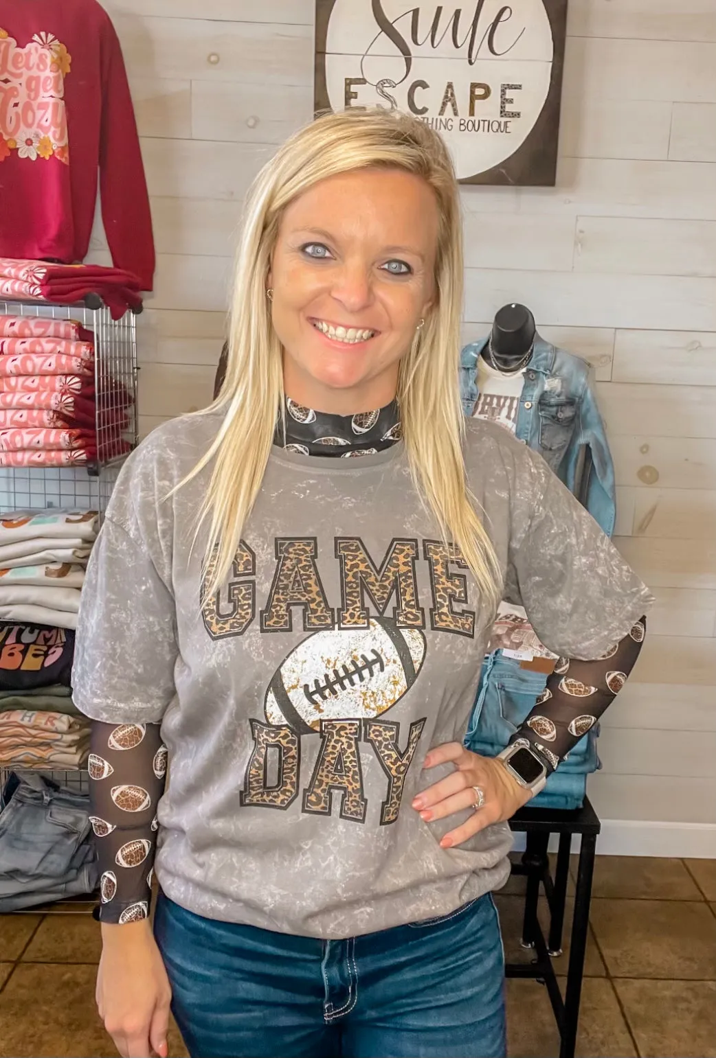 Girls of Fall Mesh Top