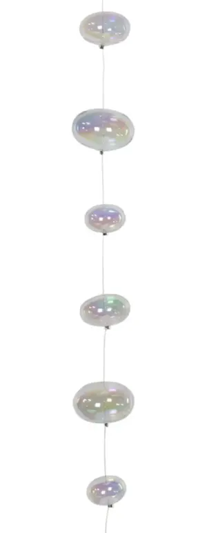 Glass Ball Strands- Clear Luster