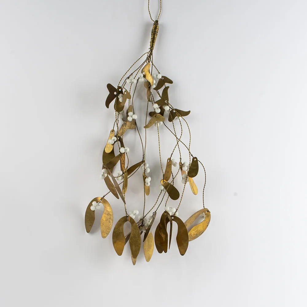 Golden Mistletoe With White Berries
