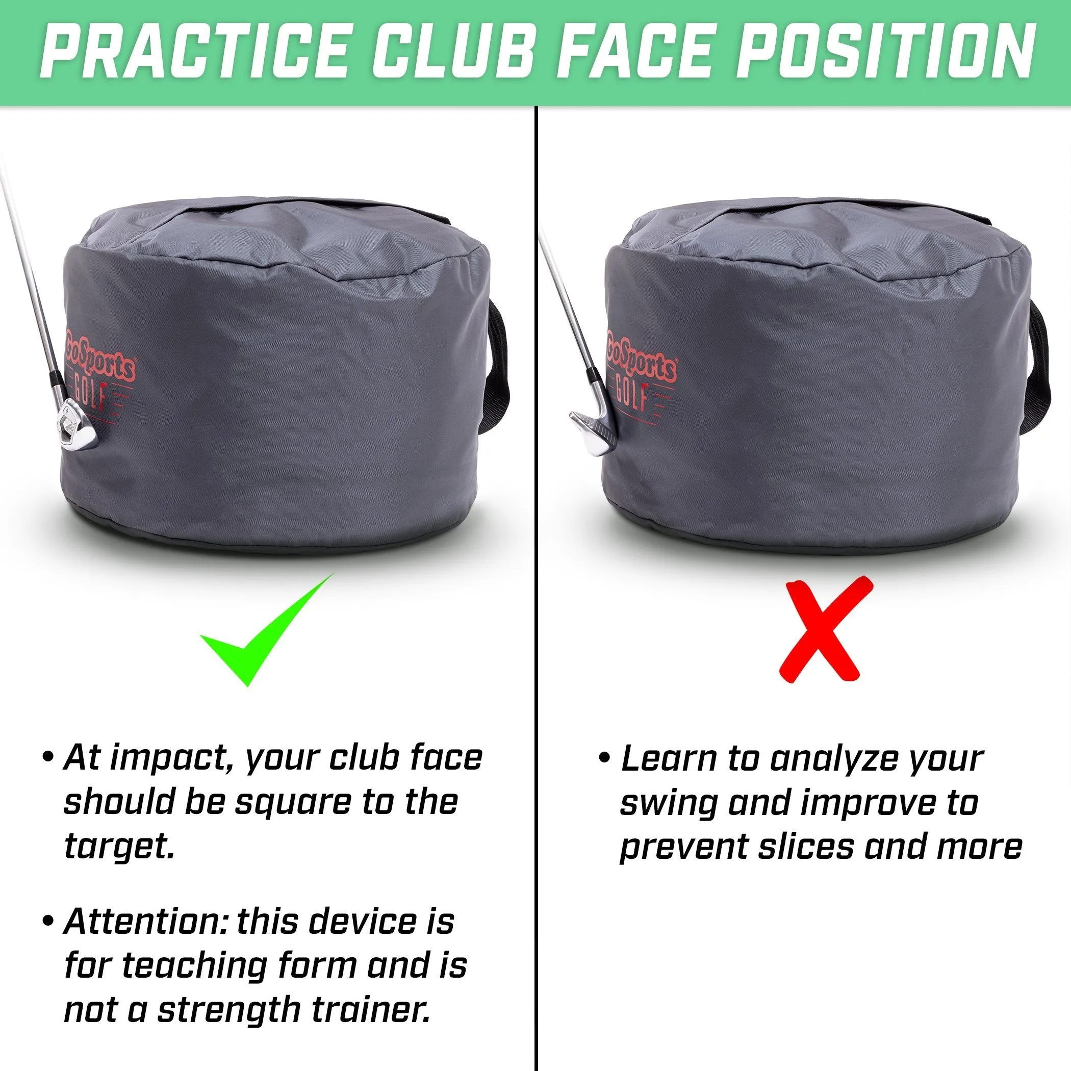 GoSports Golf Swing Bag - Impact Position Trainer