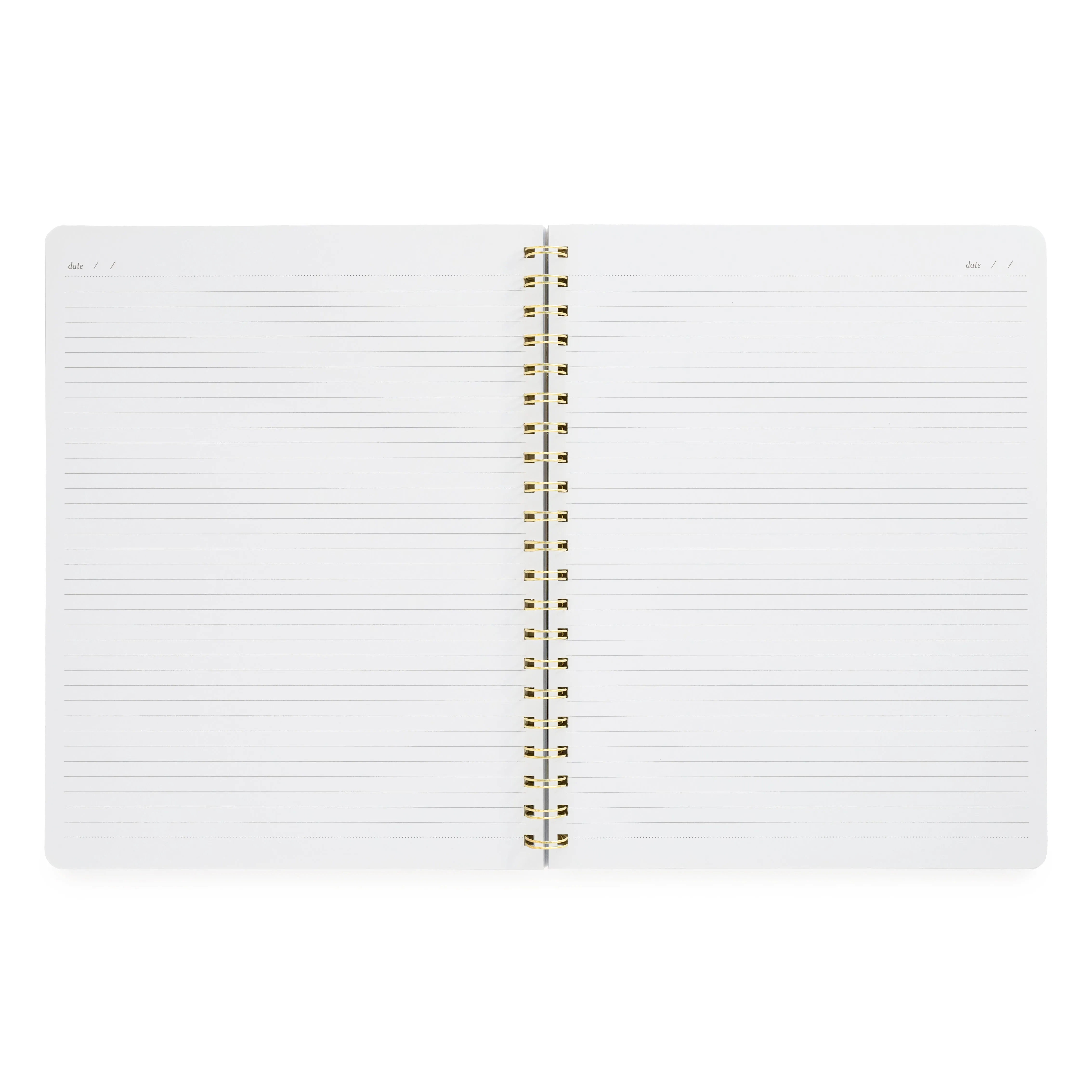 Grey Stripe Large Spiral Notebook