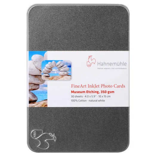 Hahnemuhle - Museum Etching 4x6 cards in tin box (Special Order)