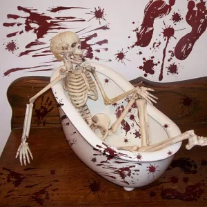 Halloween Blood Handprint Blood Footprint Sticker Horror Halloween Decoration Wall Sticker Festival Party Favors Supplies