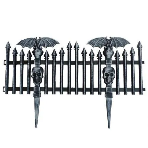 Halloween Plastic Bat Picket Fence Decoration