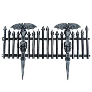 Halloween Plastic Bat Picket Fence Decoration