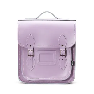 Handmade Leather City Backpack - Pastel Violet