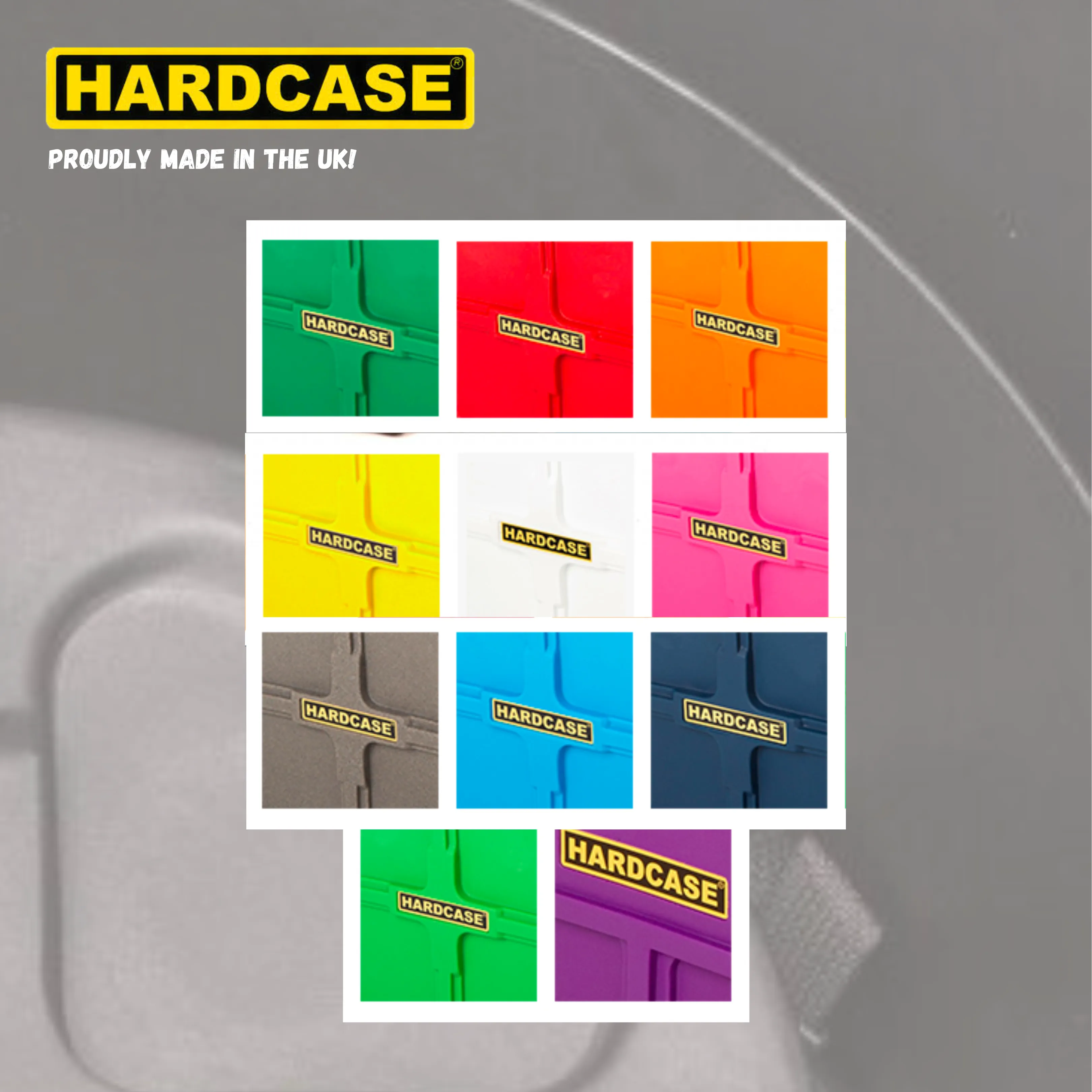 HARDCASE 16" Floor Tom Drum Case With Pads