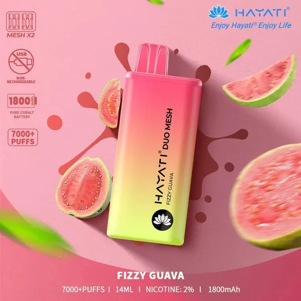 Hayati Duo Mesh 7000 Puffs Disposable Vape Bar Pod