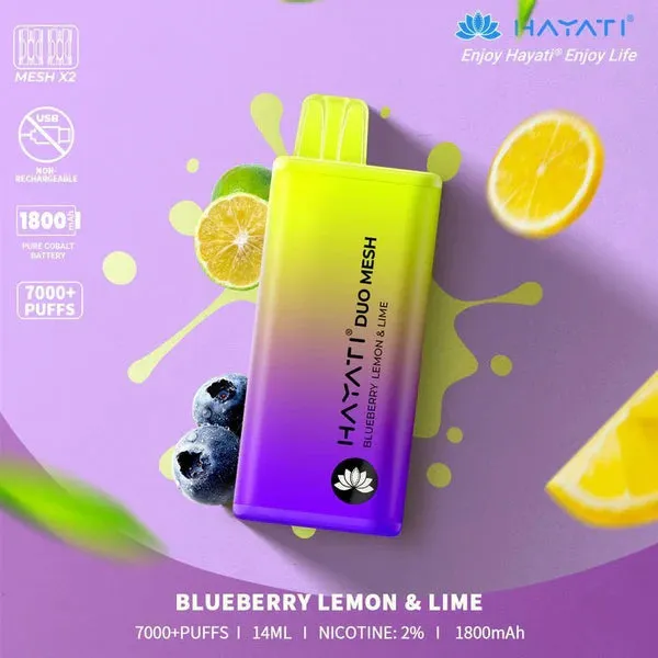 Hayati Duo Mesh 7000 Puffs Disposable Vape Bar Pod