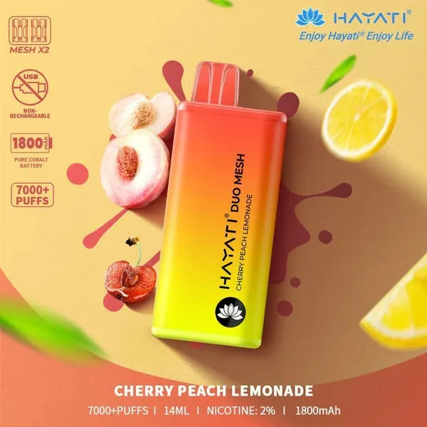 Hayati Duo Mesh 7000 Puffs Disposable Vape Bar Pod