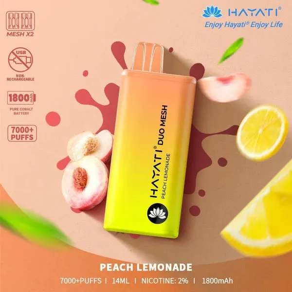 Hayati Duo Mesh 7000 Puffs Disposable Vape Bar Pod