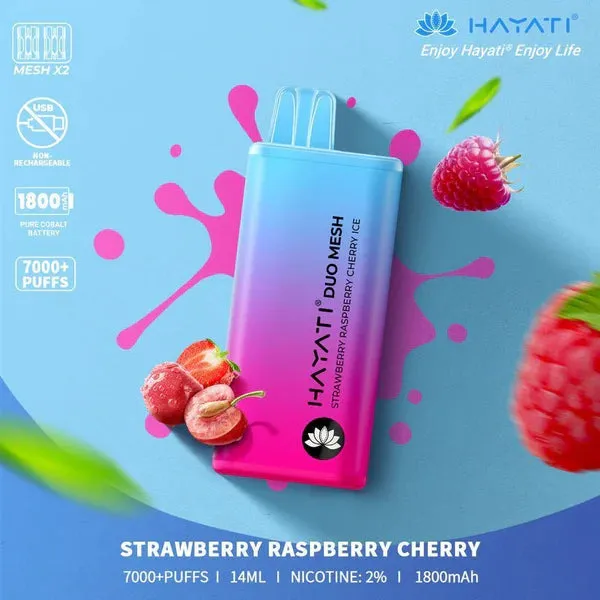 Hayati Duo Mesh 7000 Puffs Disposable Vape Bar Pod