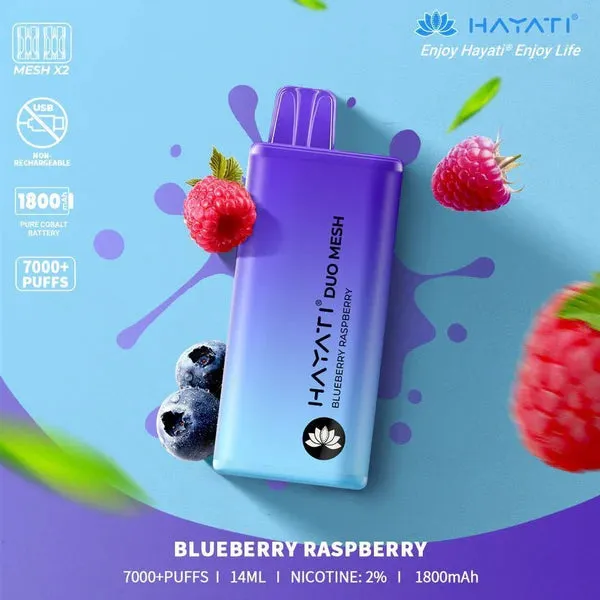 Hayati Duo Mesh 7000 Puffs Disposable Vape Bar Pod