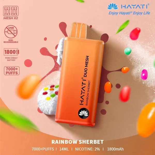Hayati Duo Mesh 7000 Puffs Disposable Vape Bar Pod