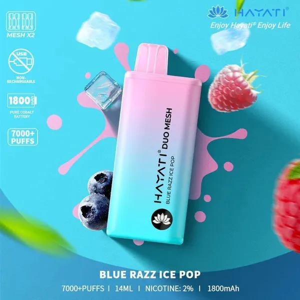 Hayati Duo Mesh 7000 Puffs Disposable Vape Bar Pod