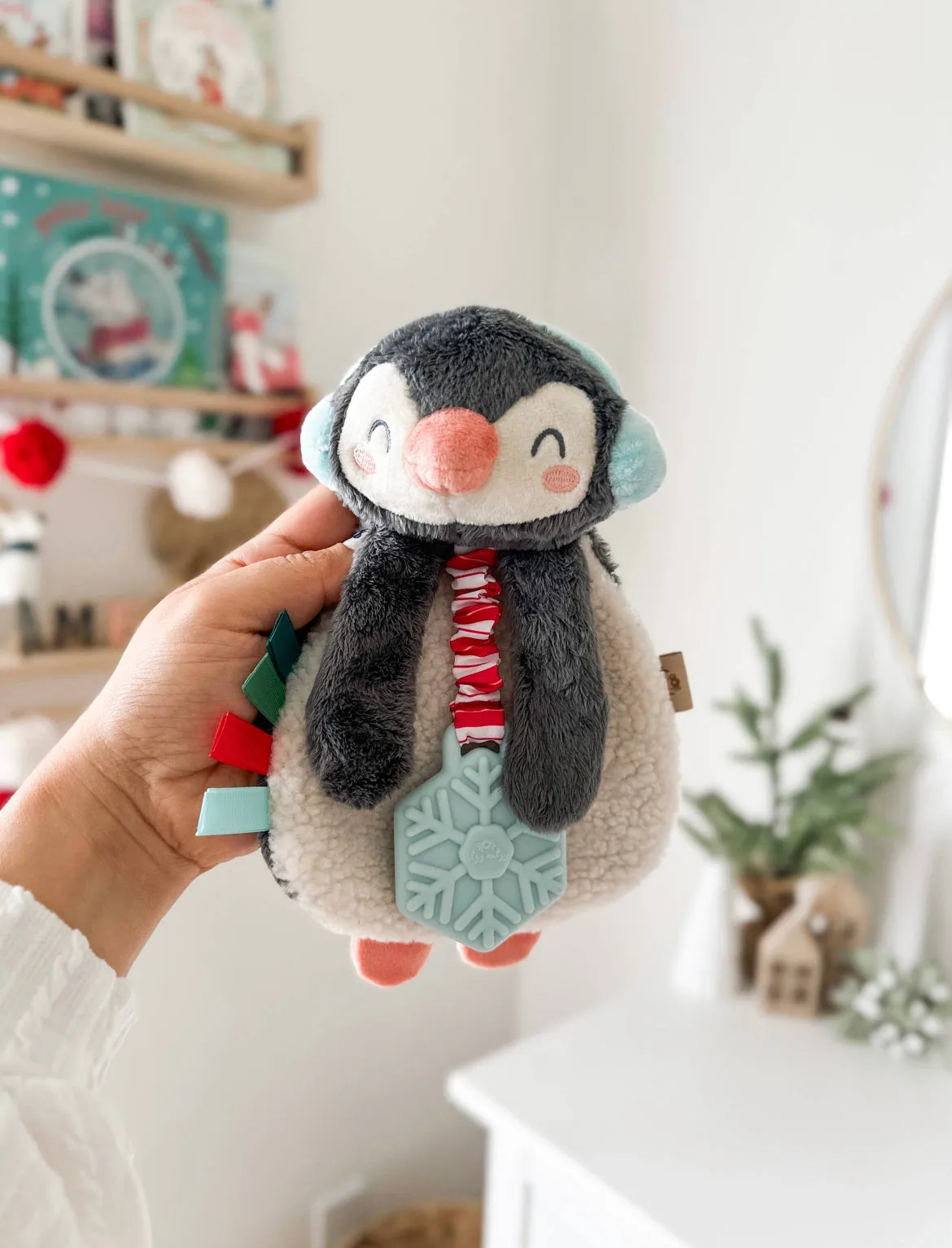 Holiday Penguin Itzy Lovey™ Plush   Teether Toy