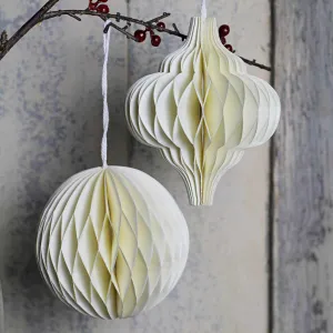 Honeycomb Decoration - Cream