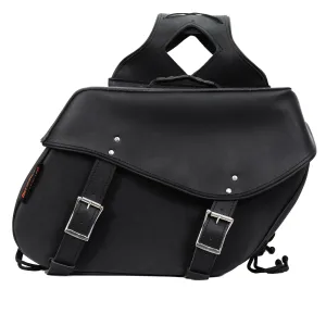 Hot Leathers SDB1006 Large Wide 2-Buckle PVC Saddle Bags 15X12X7