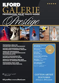 Ilford Galerie - Prestige Cotton Artist Textured 17x39, Roll (Special Order)