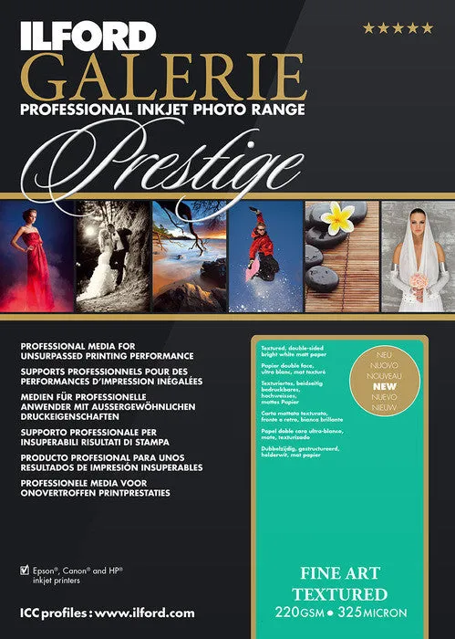 Ilford Galerie - Prestige Fine Art Textured 8.5"x11", 25 sheets