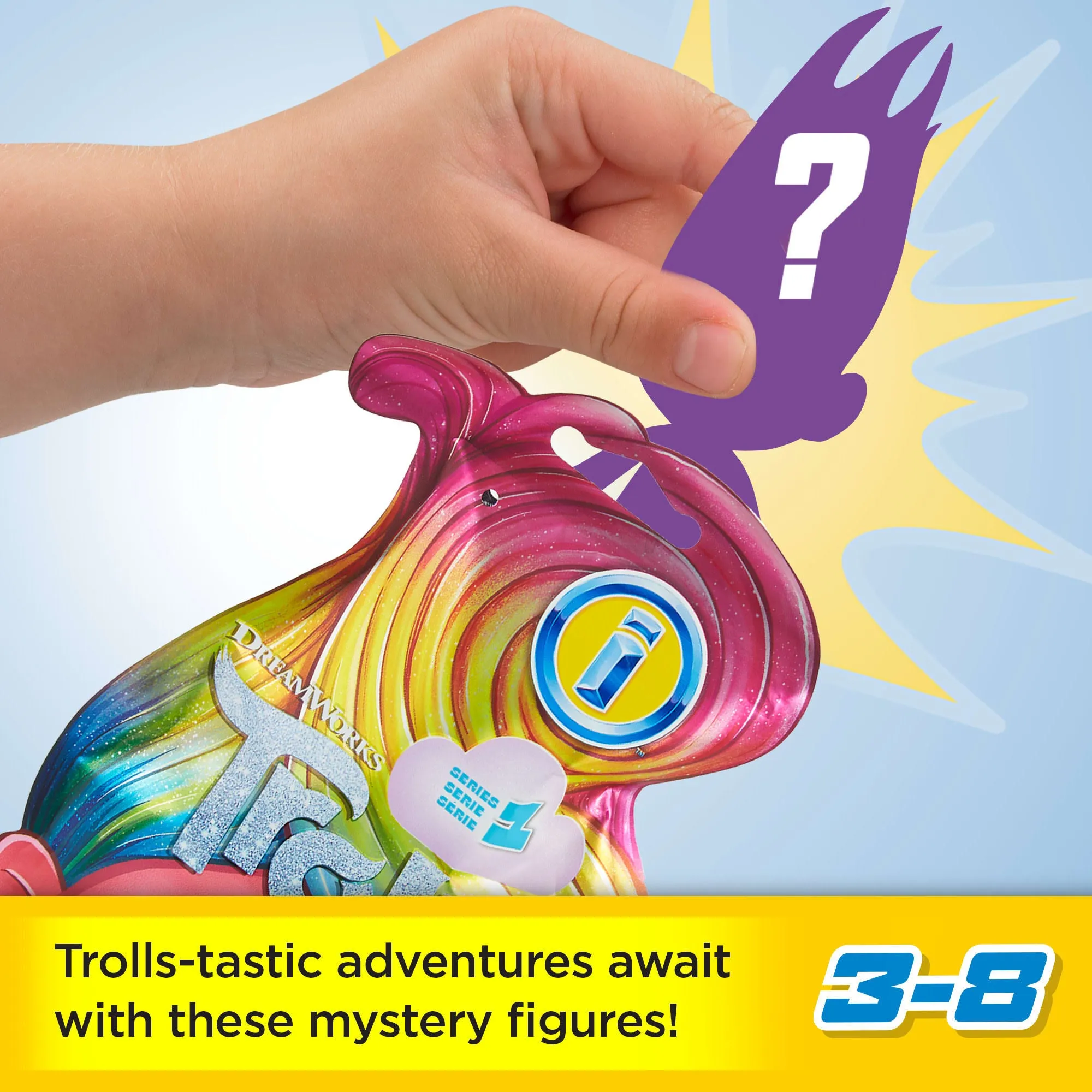 Imaginext Trolls Collection Of Blind Bag Figure Sets With Poseable Characters & Accessories