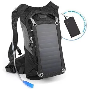 Ivation 7W Solar charging 1.8L Hydration Backpack/Bladder Bag