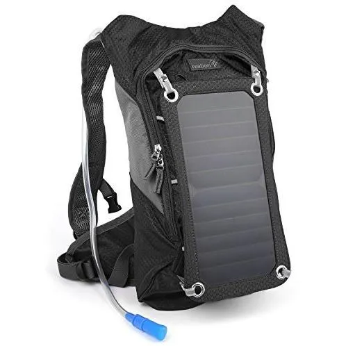 Ivation 7W Solar charging 1.8L Hydration Backpack/Bladder Bag