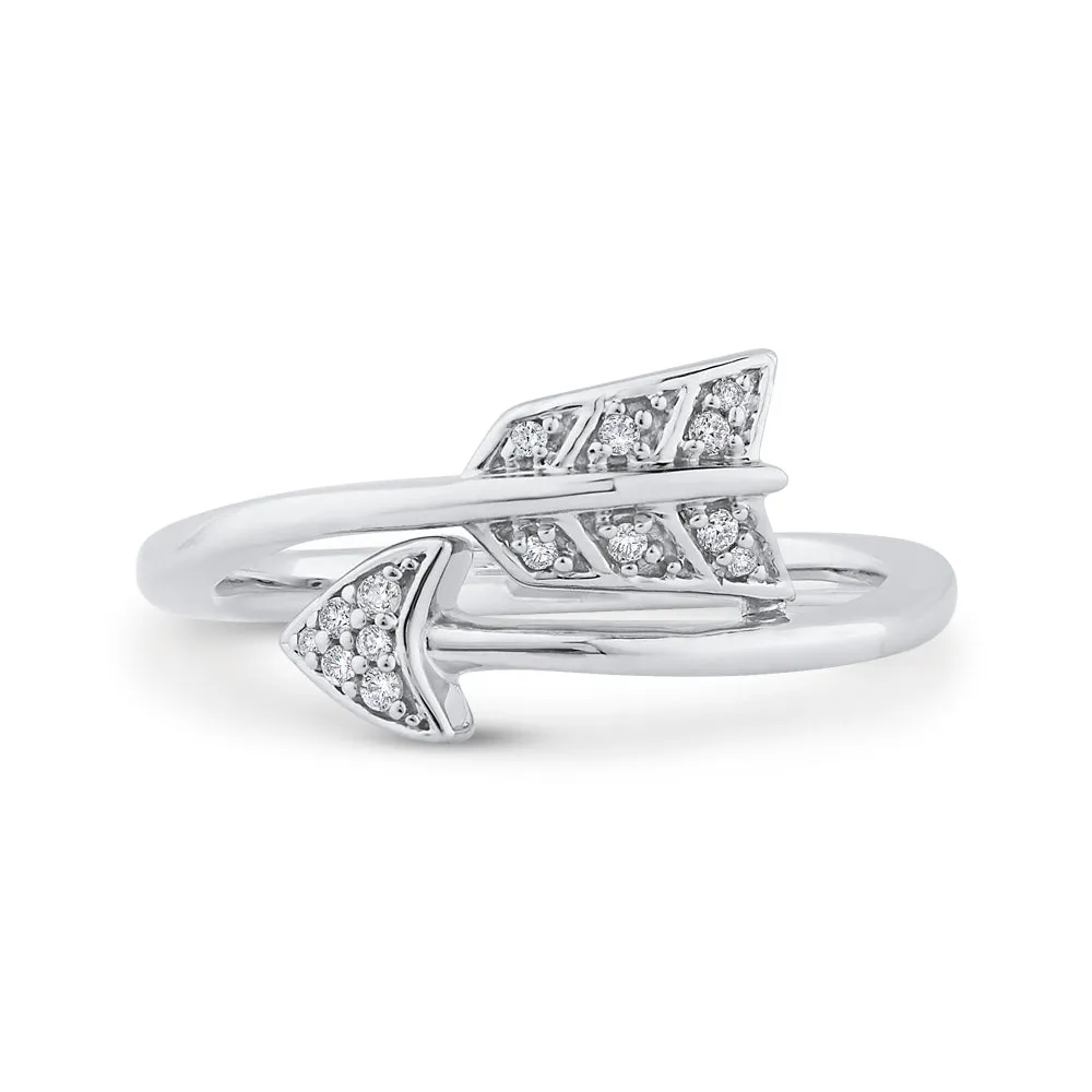 KATARINA 1/20 cttw Diamond Arrow Ring