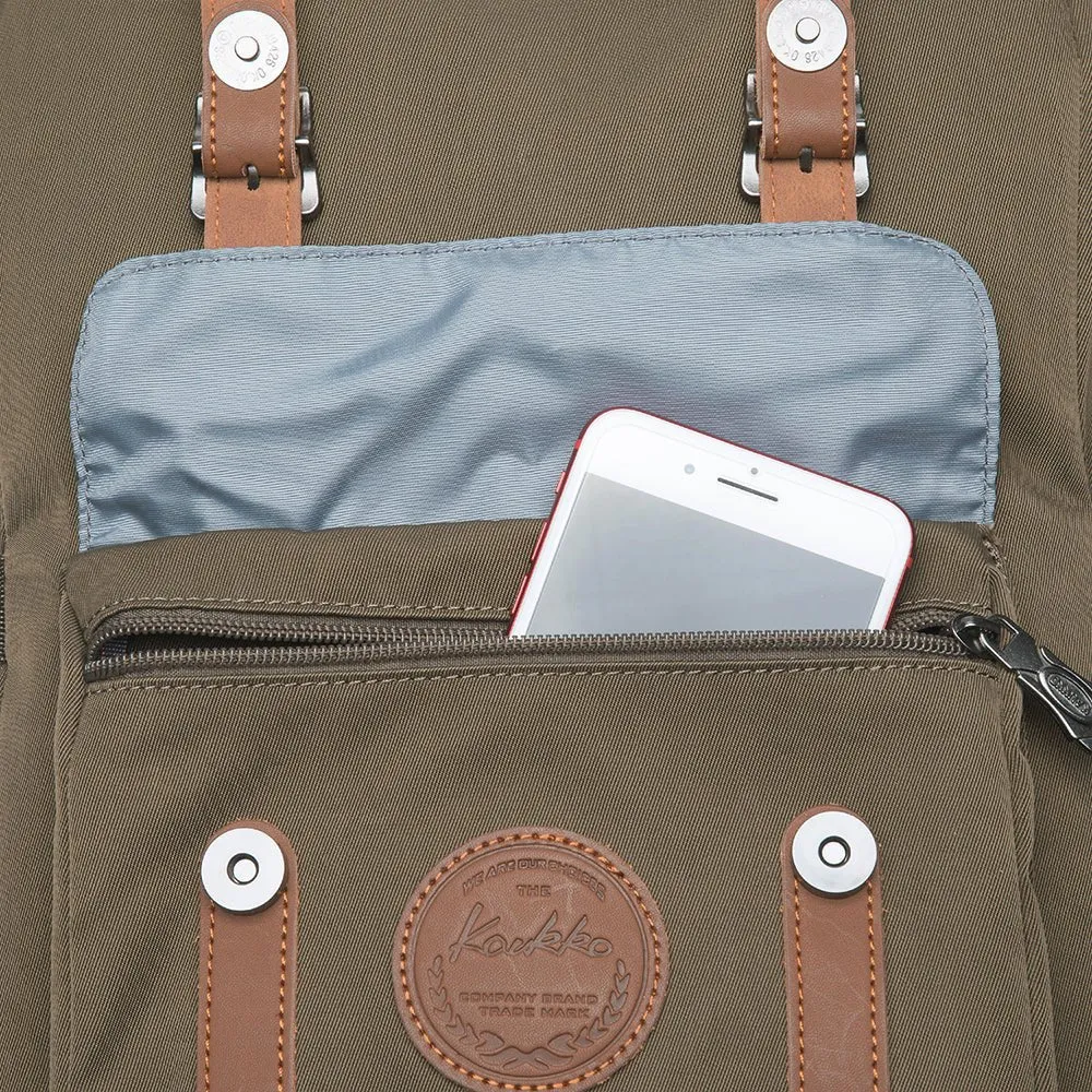 KAUKKO Backpack for city trips, EP5-11 ( Army Green / 19.7L )