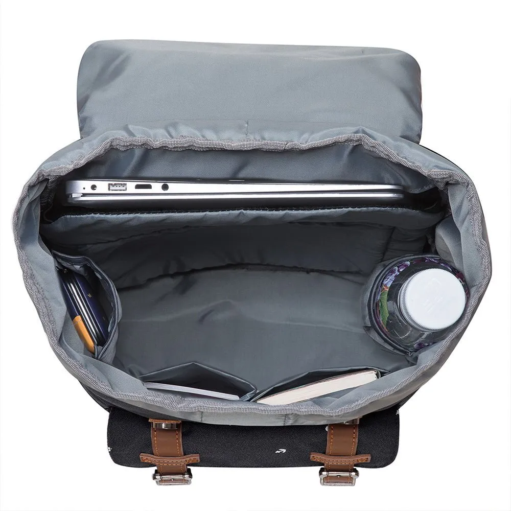 KAUKKO Backpack for city trips, EP5-12 ( Black /19.7L )