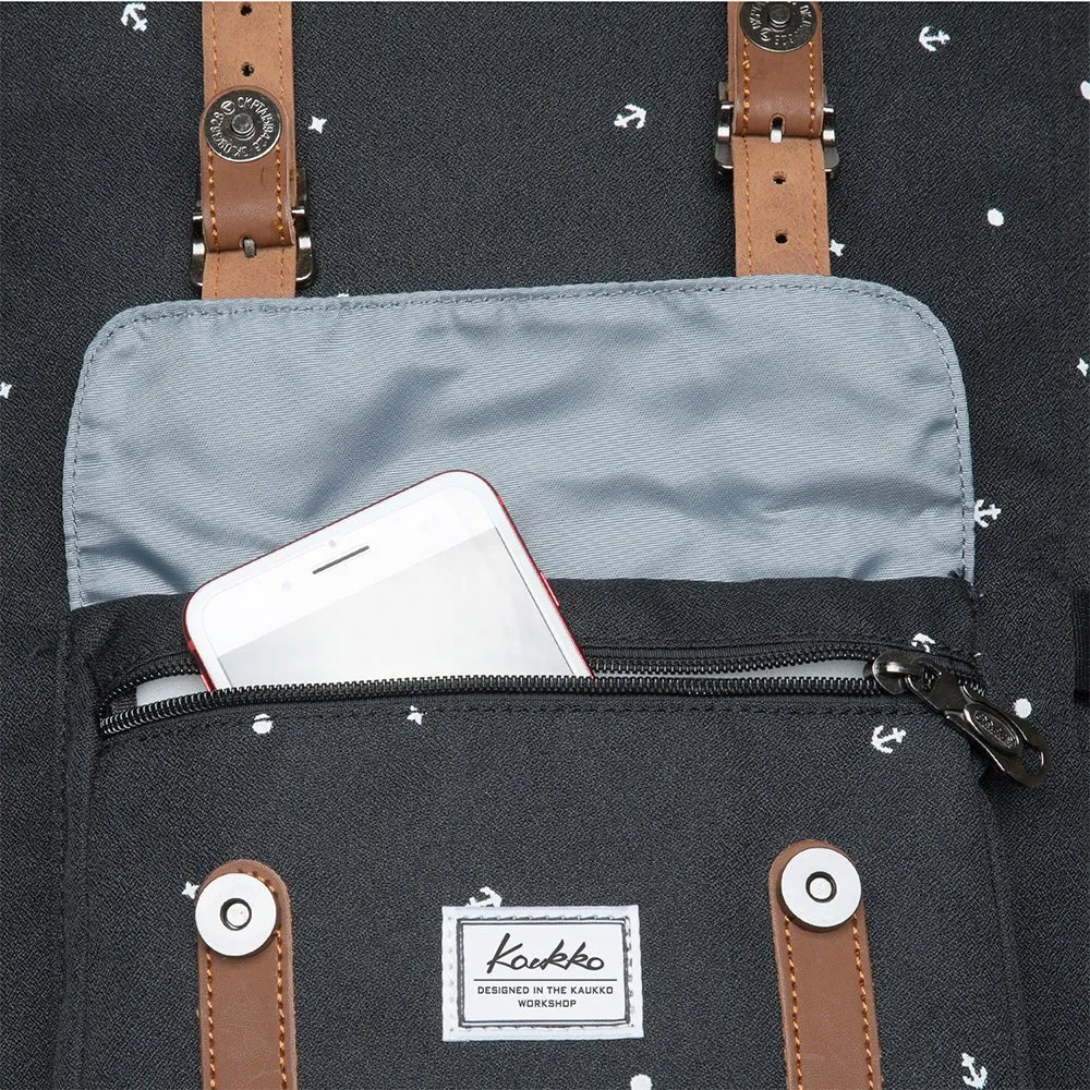 KAUKKO Backpack for city trips, EP5-12 ( Black /19.7L )