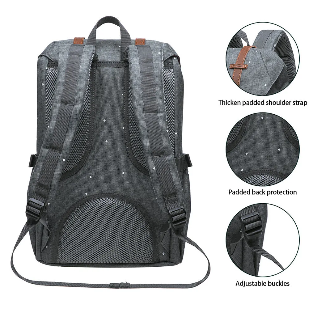 KAUKKO Backpack for city trips, EP5-7 ( Grey Point / 16.1L )