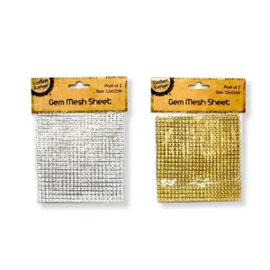 Krafters Korner Mesh Sheets 2pk- Gold