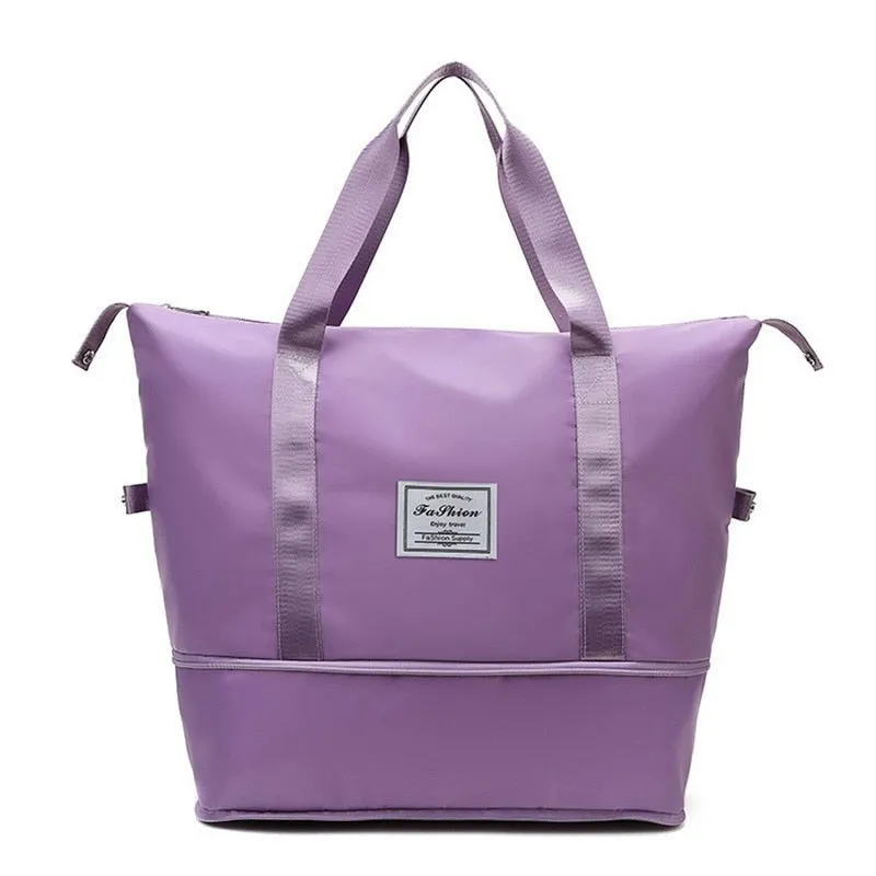 Large Capacity Folding Travel Bag Women Capacity Hand Luggage Business Trip Traveling Bags WaterProof Unisex Large Capacity Bag