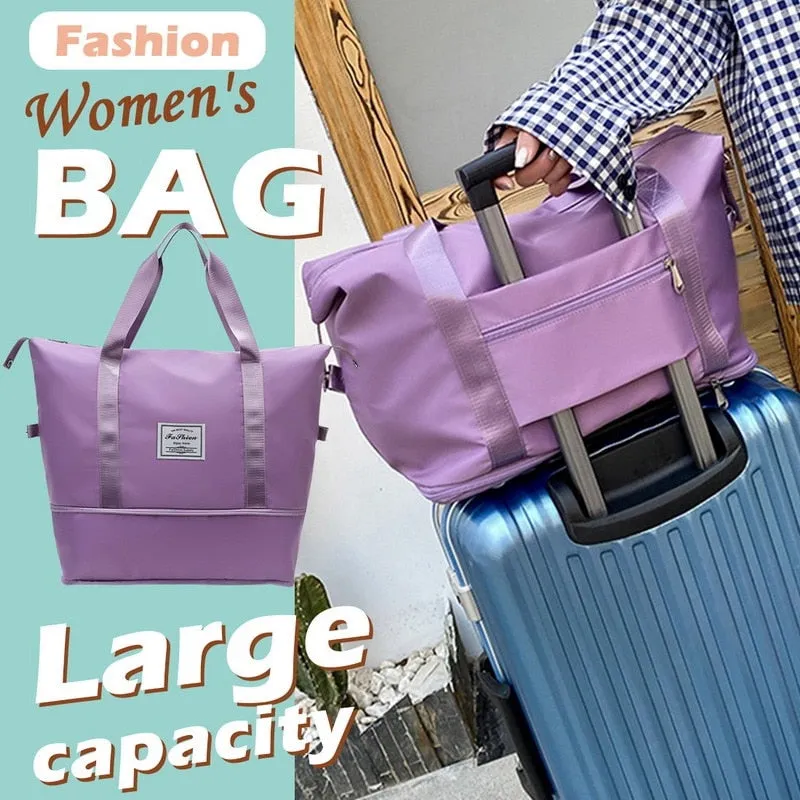 Large Capacity Folding Travel Bag Women Capacity Hand Luggage Business Trip Traveling Bags WaterProof Unisex Large Capacity Bag