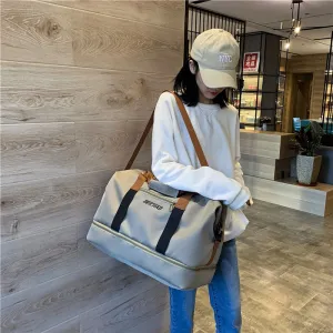 Large capacity Travel Bag Fashion Women Yoga Mat Fitness Gym Bag Waterproof Sport Bag Shoulder Bag