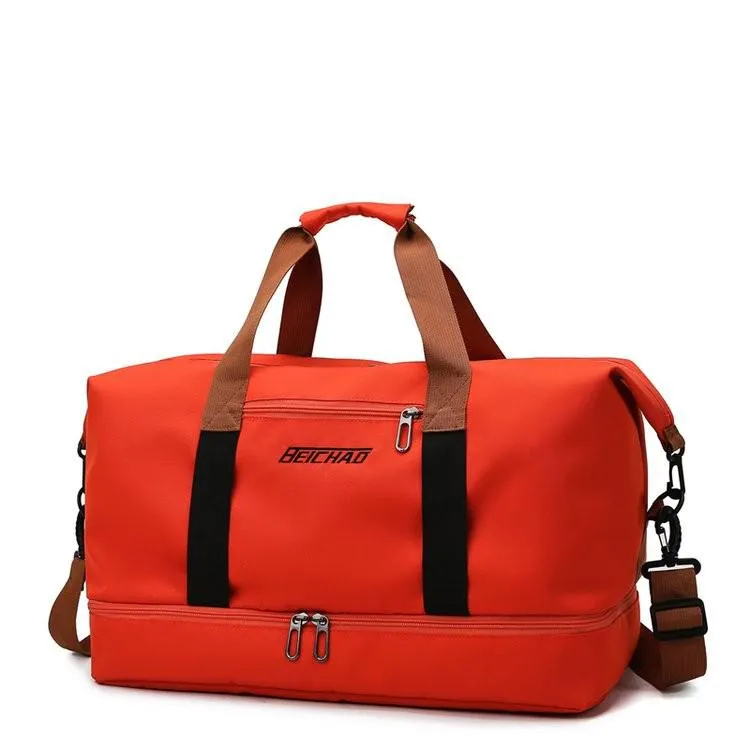Large capacity Travel Bag Fashion Women Yoga Mat Fitness Gym Bag Waterproof Sport Bag Shoulder Bag