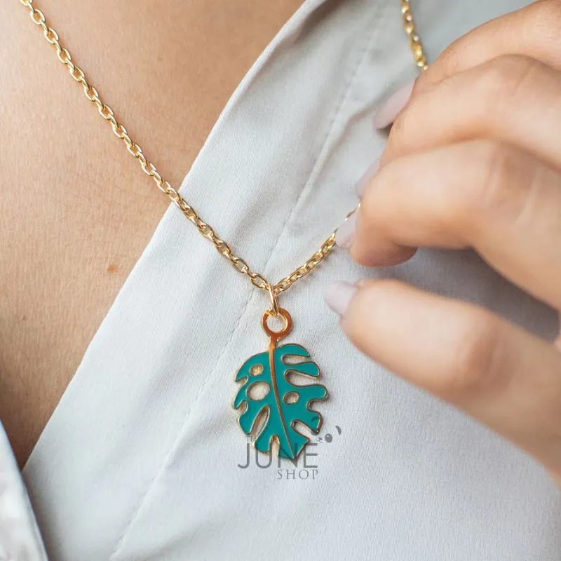 Leaf Pendant - Necklace