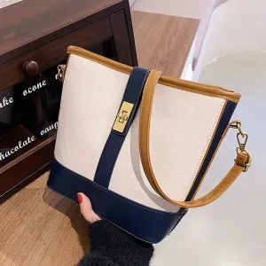 Leather Bucket Shaped Bag