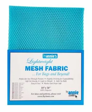 Lightweight Mesh Fabric Parrot Blue 18x54in
