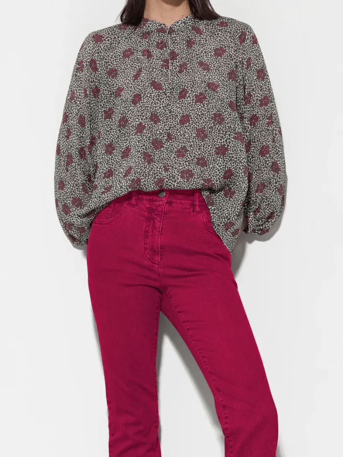 Luisa Cerano Blouse With Millefeleurs Print 208474 3668 Col 1031