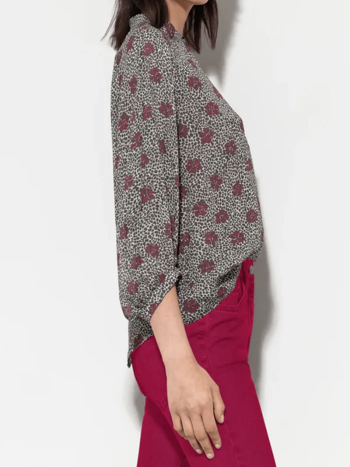 Luisa Cerano Blouse With Millefeleurs Print 208474 3668 Col 1031