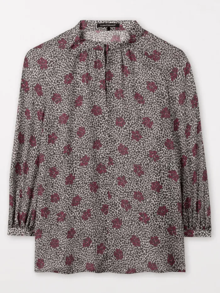 Luisa Cerano Blouse With Millefeleurs Print 208474 3668 Col 1031